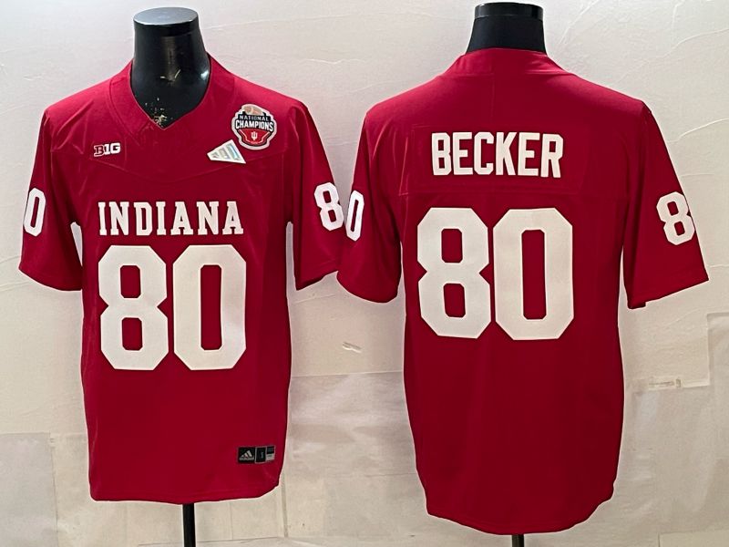 Men 2026 Ohio State Buckeyes #80 Becker Red Limited NCAA Jersey 076->ncaa teams->NCAA Jersey